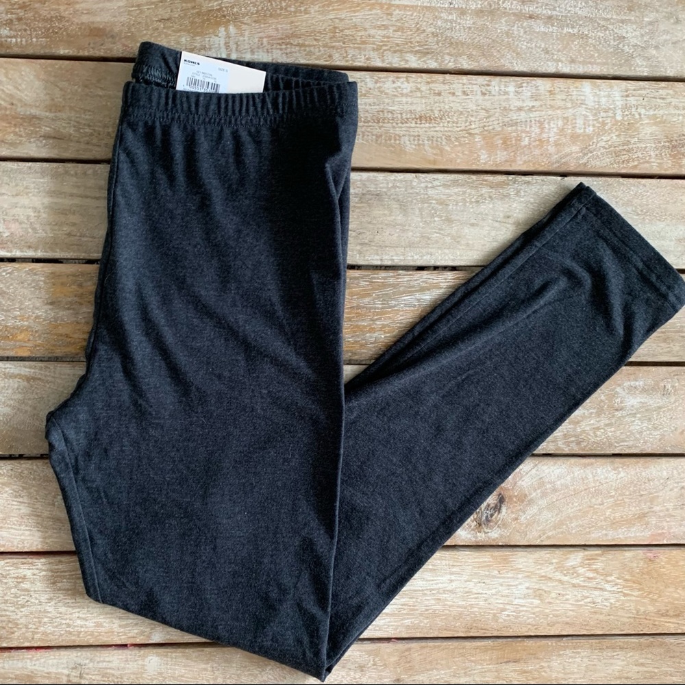 SO mid-rise favorite 7/8 Leggings charcoal gray womens small NWT